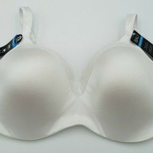 Bali Women's One Smooth U Balconette Underwire Bra DF4823 White 36DDD New